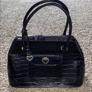 Brighton Black Lucille Leather Satchel
